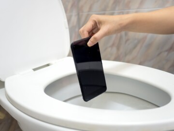 phone toilet